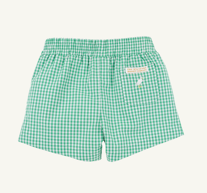 Sheffield Shorts- Gibson Island Green Mini Gingham/Multicolor