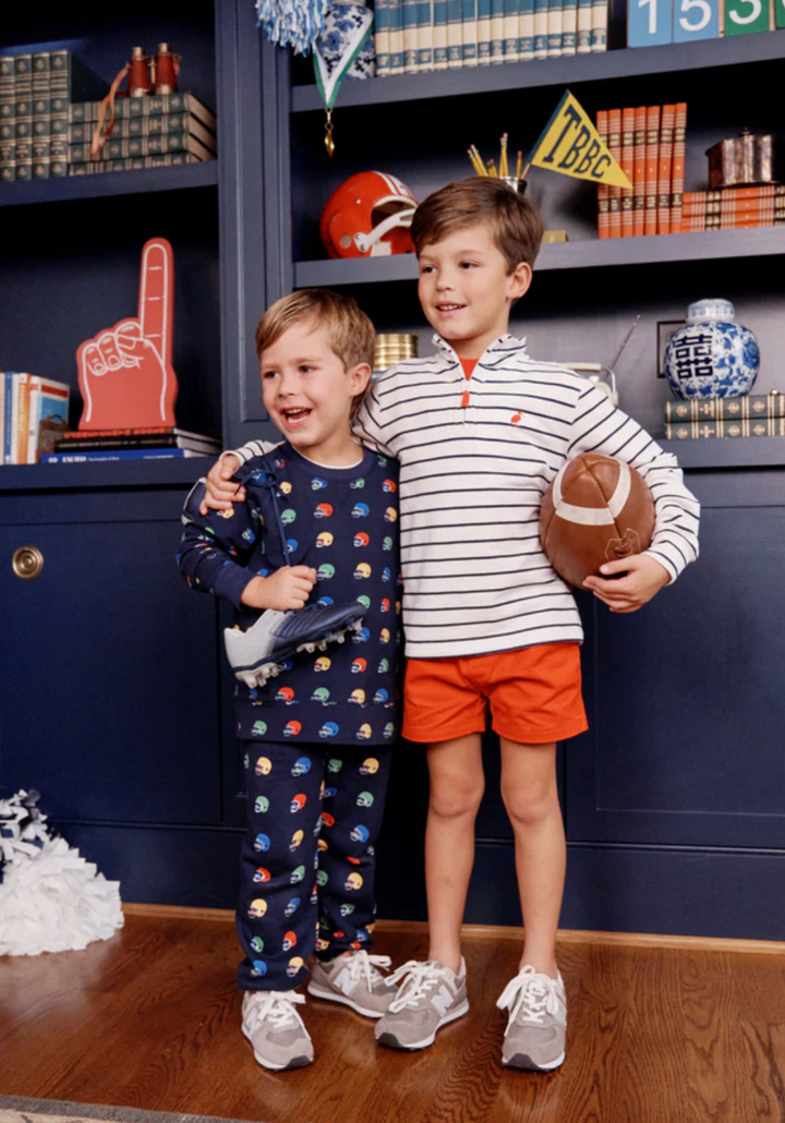 Cassidy Comfy Crewneck - Boys - French Terry - Hut!/Nantucket Navy