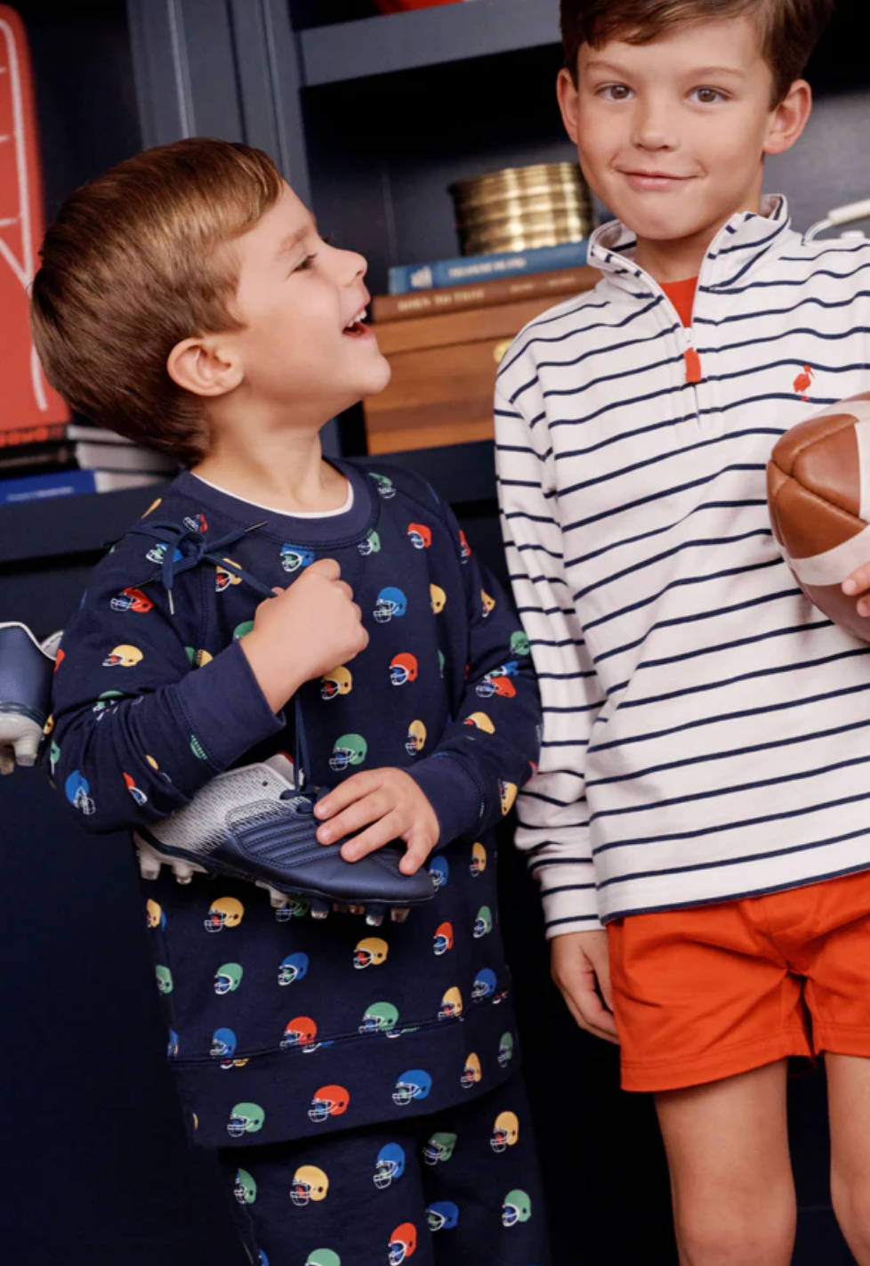Cassidy Comfy Crewneck - Boys - French Terry - Hut!/Nantucket Navy