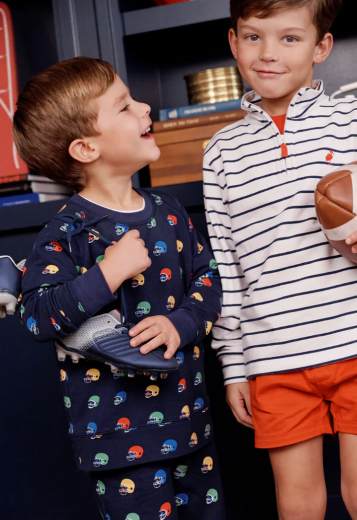 Cassidy Comfy Crewneck - Boys - French Terry - Hut!/Nantucket Navy