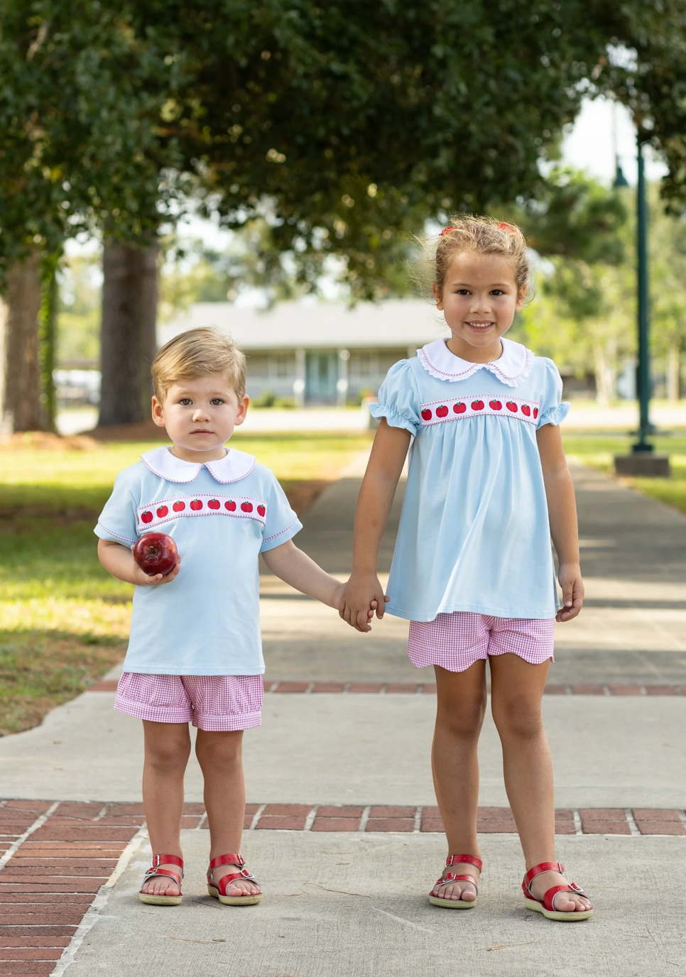 Apple Ribbon Short Set