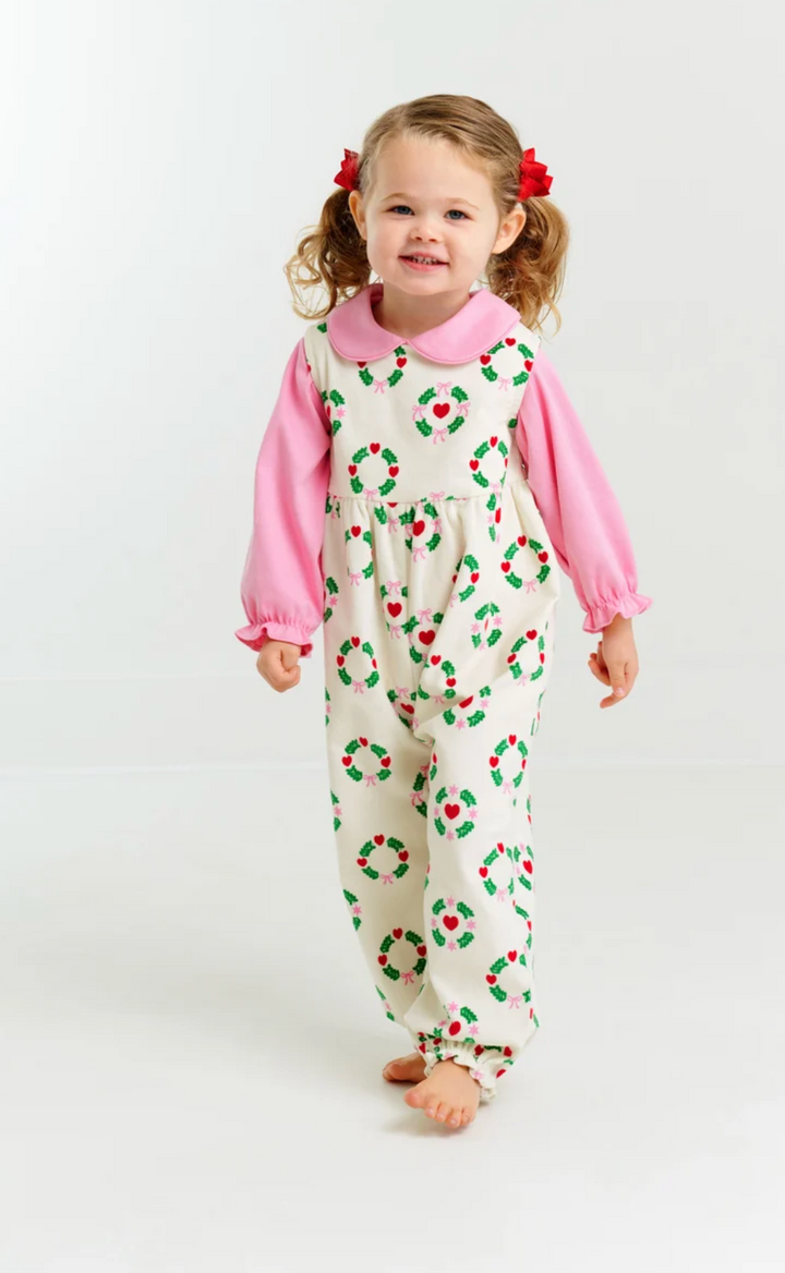 Maude's Peter Pan Collar Shirt (Long Sleeve Pima)- Hamptons Hot Pink