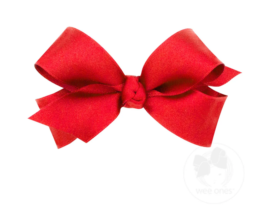 Mini French Satin Hair Bow