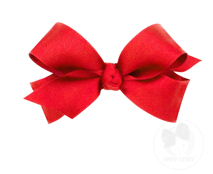 Mini French Satin Hair Bow