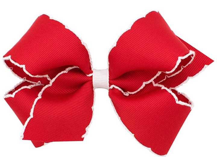 Medium Moonstitch Grosgrain Hair Bow