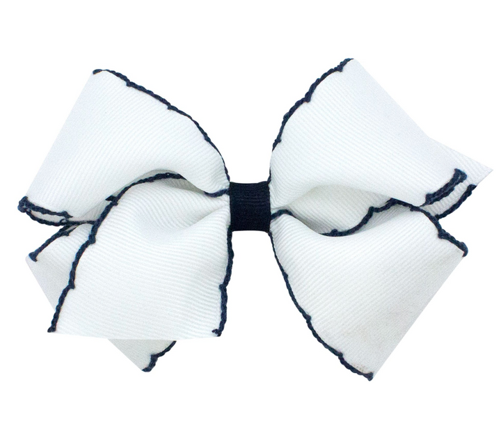 Medium Moonstitch Grosgrain Hair Bow
