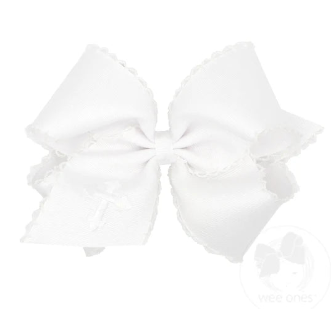 King Grosgrain Moonstitch Edge with Cross Embroidery