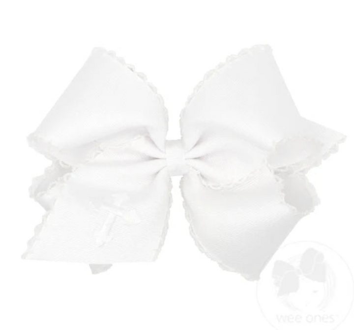 King Grosgrain Moonstitch Edge with Cross Embroidery