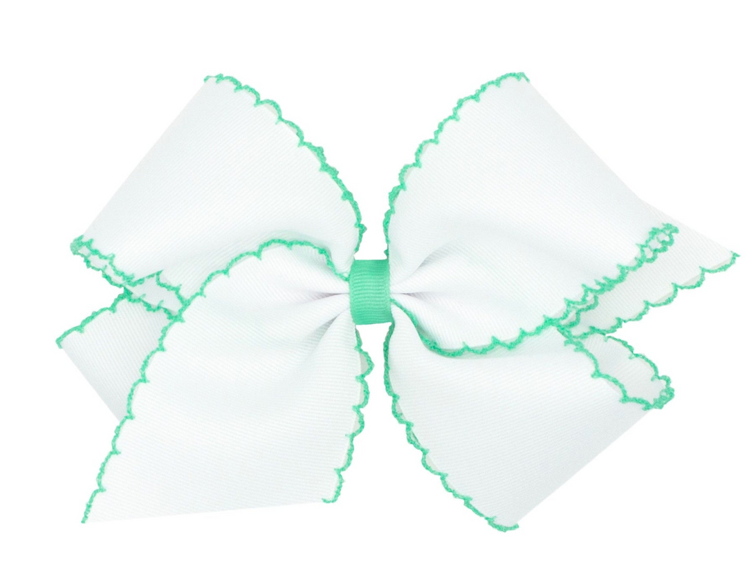 King Moonstitch Grosgrain Hair Bow
