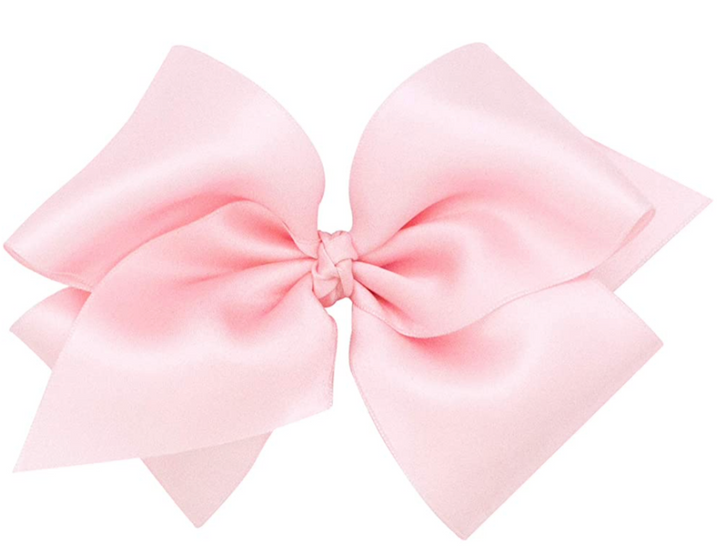 King French Satin Girls Hair Bow
