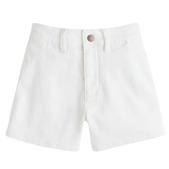 Denim Shorts- Ivory Denim