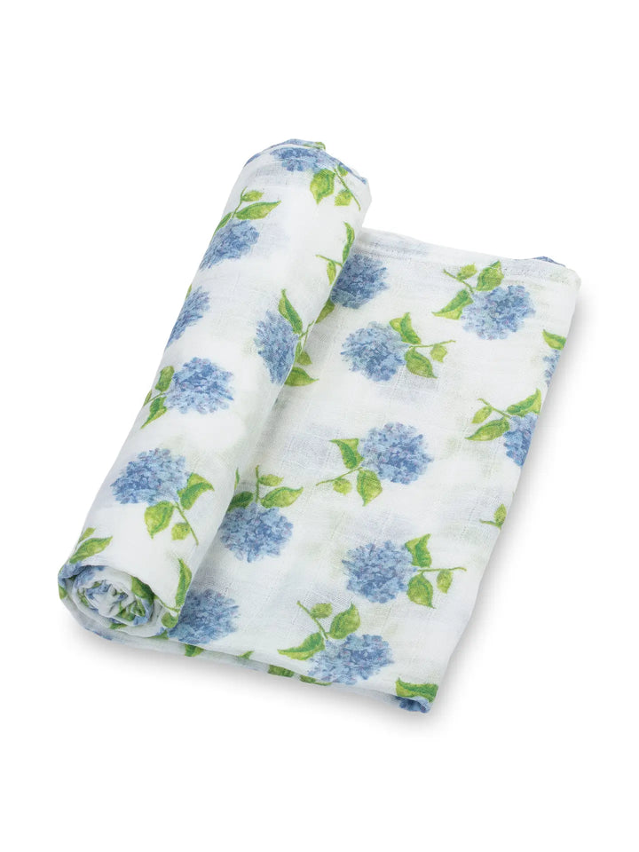 You Had Me At hydrangea Baby Swaddle Blanket