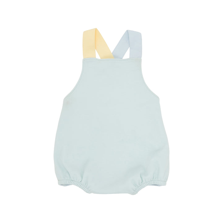 Colorblock Stillman Sunsuit- Sea Island Seafoam, Buckhead Blue, And Bellport Butter Yellow