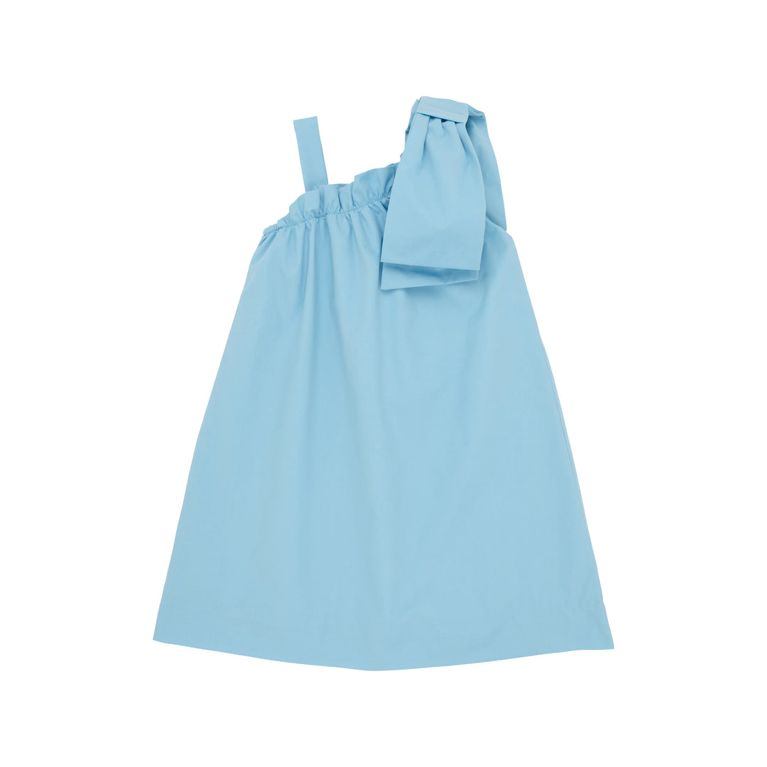 Maebelle's Bow Dress- Brookline Blue