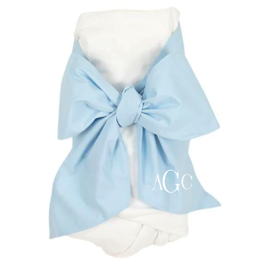 Marcy Henderson Guess, Bow Swaddle - Buckhead Blue