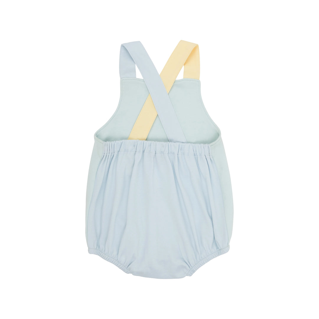 Colorblock Stillman Sunsuit- Sea Island Seafoam, Buckhead Blue, And Bellport Butter Yellow