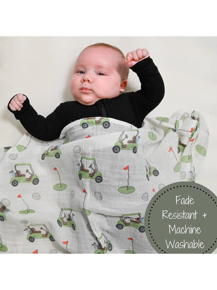 Golf A Round Baby Swaddle Blanket