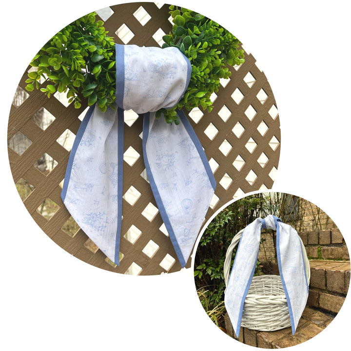 Two Color Toile Sash