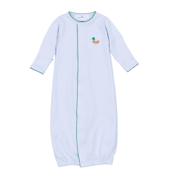 Mini Mallard Embroidered Converter- Light Blue