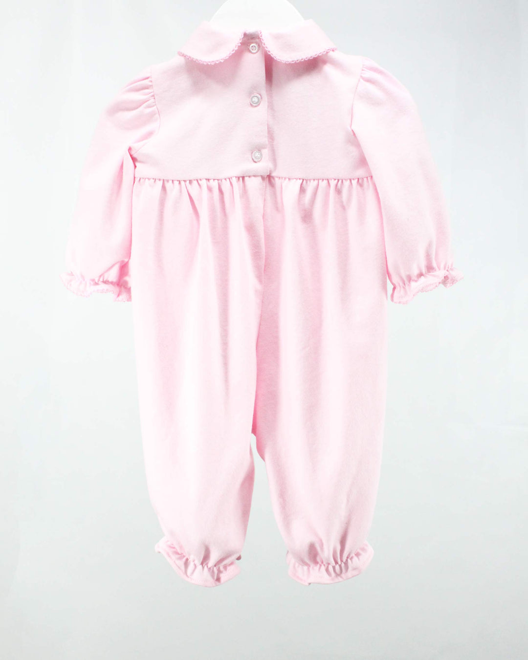 Pink and White Goemetric Claire Romper