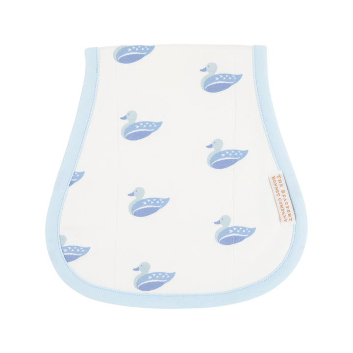 Oopsie Daisy Burp Cloth- Merrimack Quack Quacks/Buckhead Blue