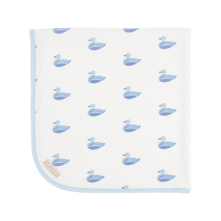 Baby Buggy Blanket- Merrimack Quack Quacks/Buckhead Blue