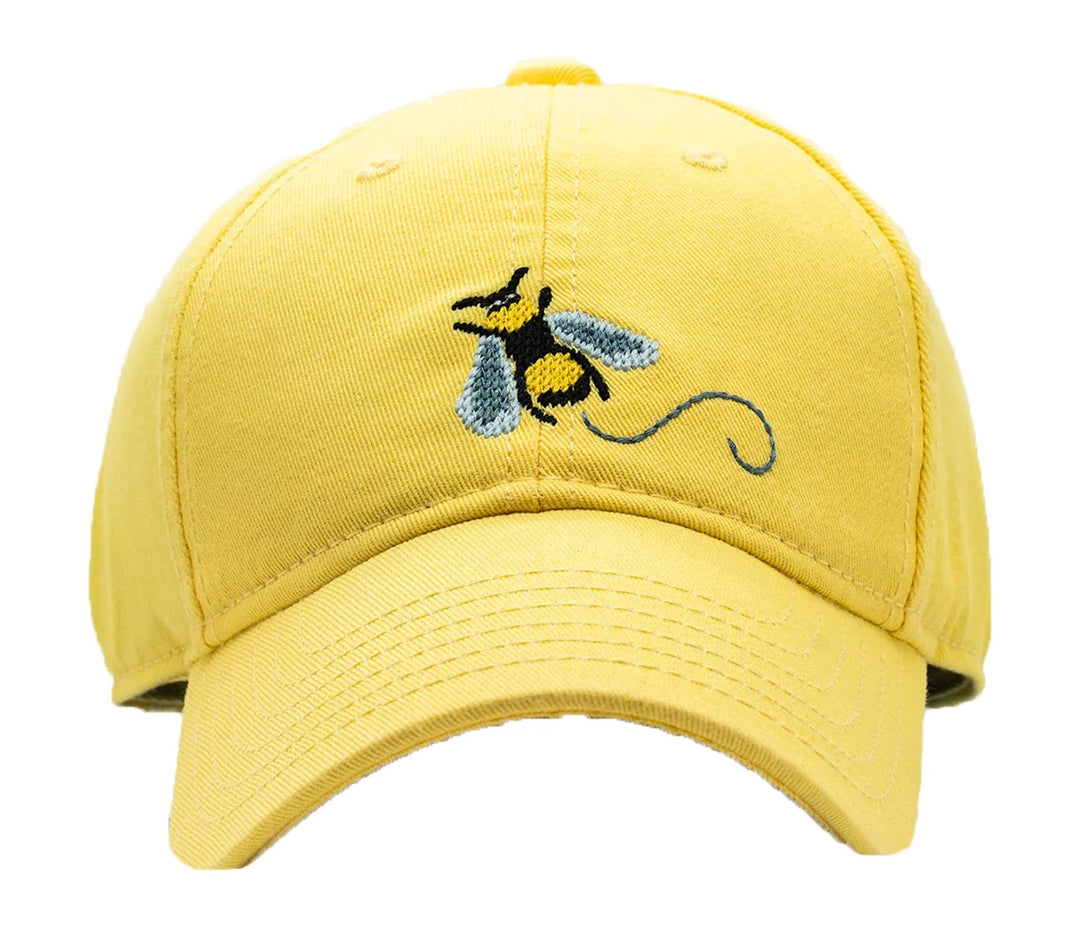 Kids Honeybee Baseball Hat- Light Yellow