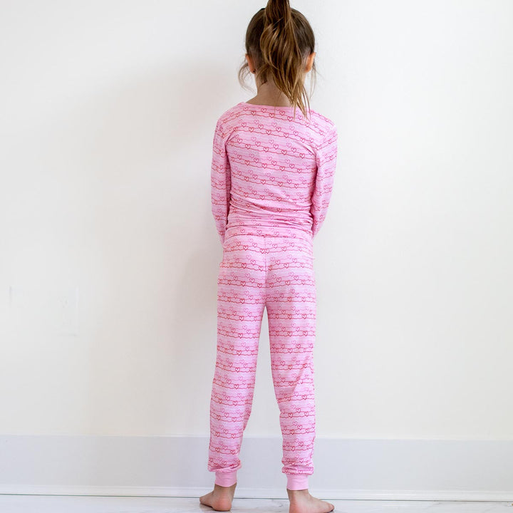 Kid's Heartstrings Long Sleeve Pajamas
