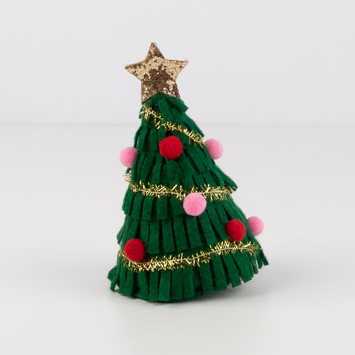 Big Christmas Tree Hair Clip