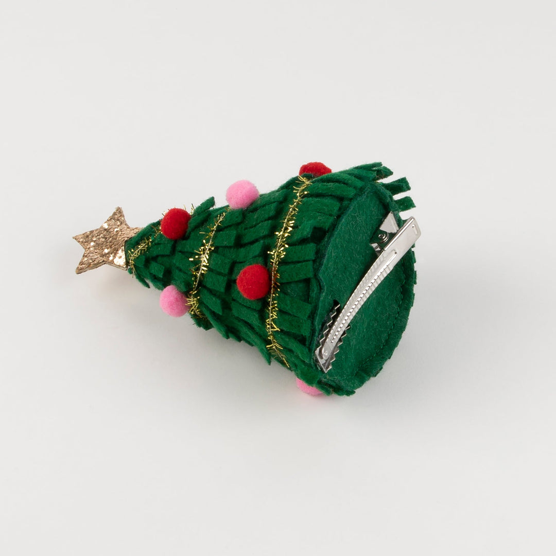 Big Christmas Tree Hair Clip