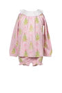 Pink Tinsel L/S Bloomer Set
