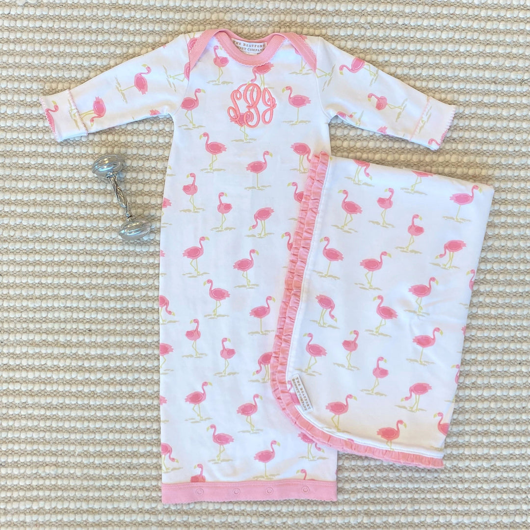 Baby Buggy Blanket- Flarda Flamingo