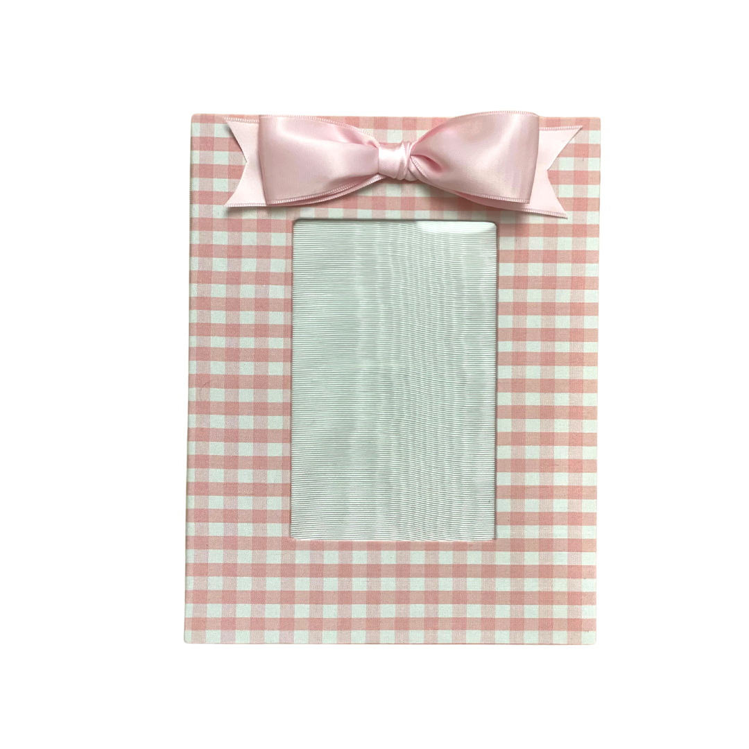 Pink Check Photo Frame, More Sizes
