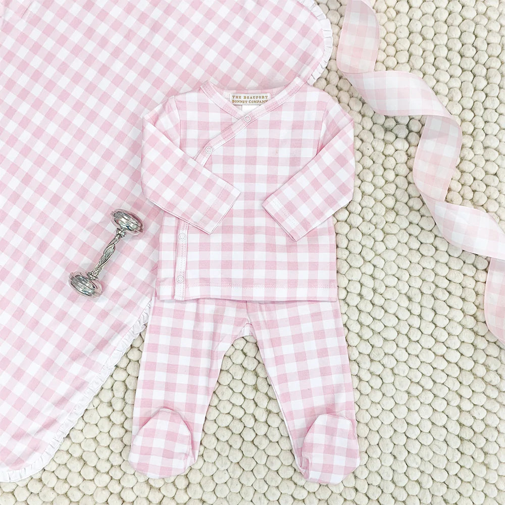 Cameron Cross Front Set- Palm Beach Pink Gingham