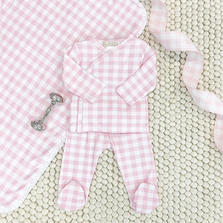 Cameron Cross Front Set- Palm Beach Pink Gingham
