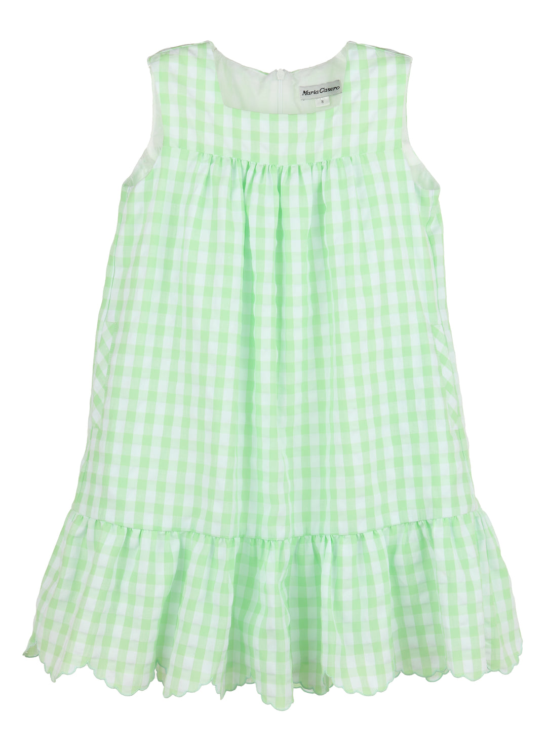 Vichy Swing Dress- Green