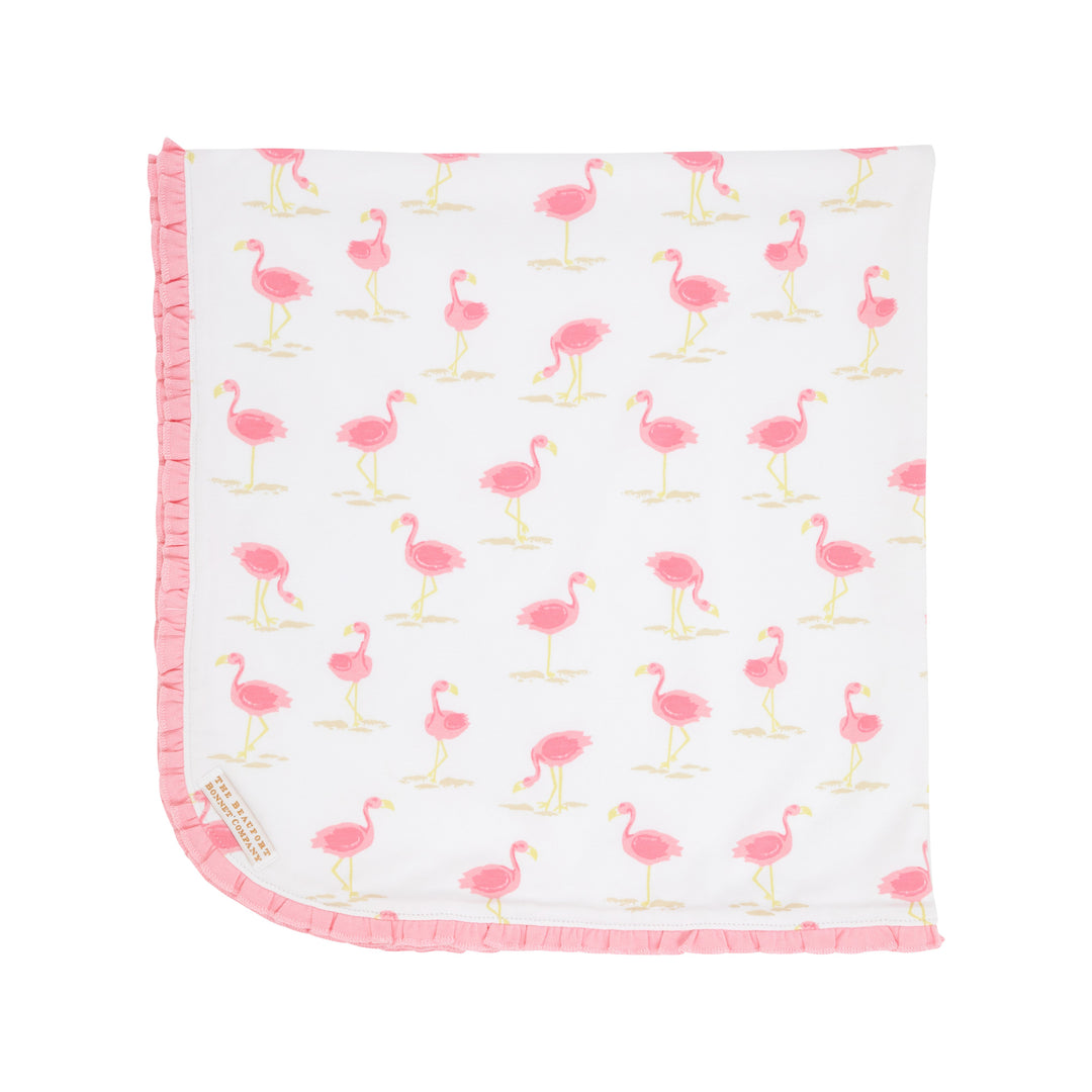 Baby Buggy Blanket- Flarda Flamingo