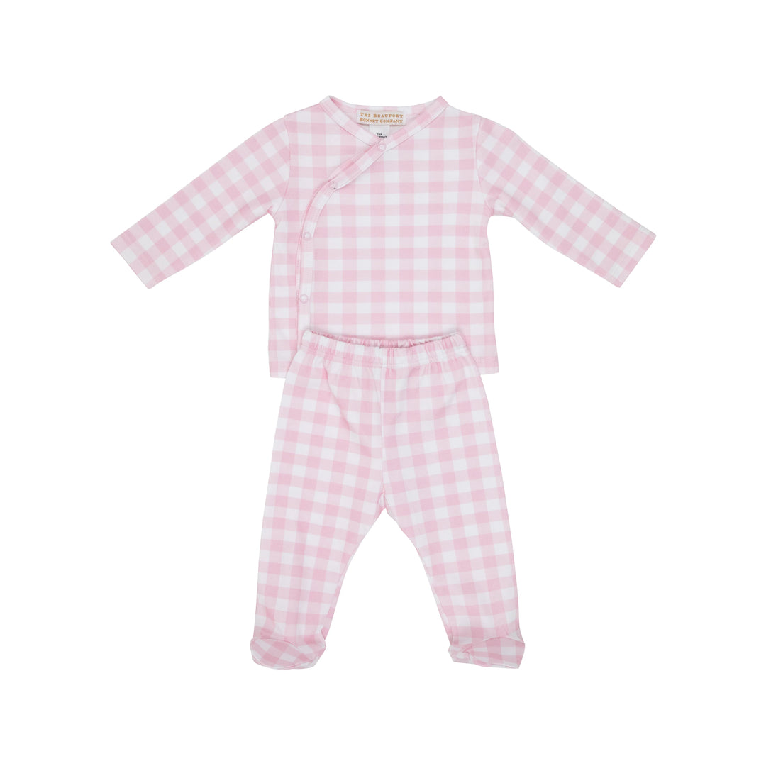 Cameron Cross Front Set- Palm Beach Pink Gingham