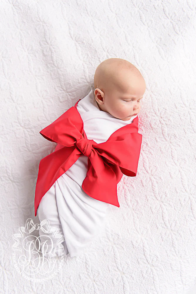 Bow Swaddle - Richmond Red