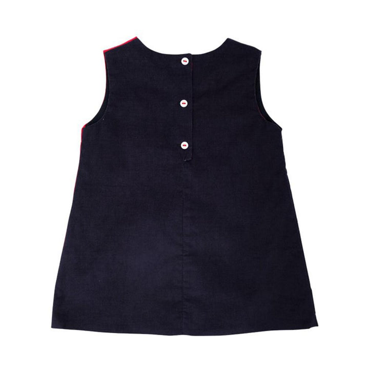 Kennedy Colorblock Jumper (Corduroy) - Nantucket Navy and Richmond Red