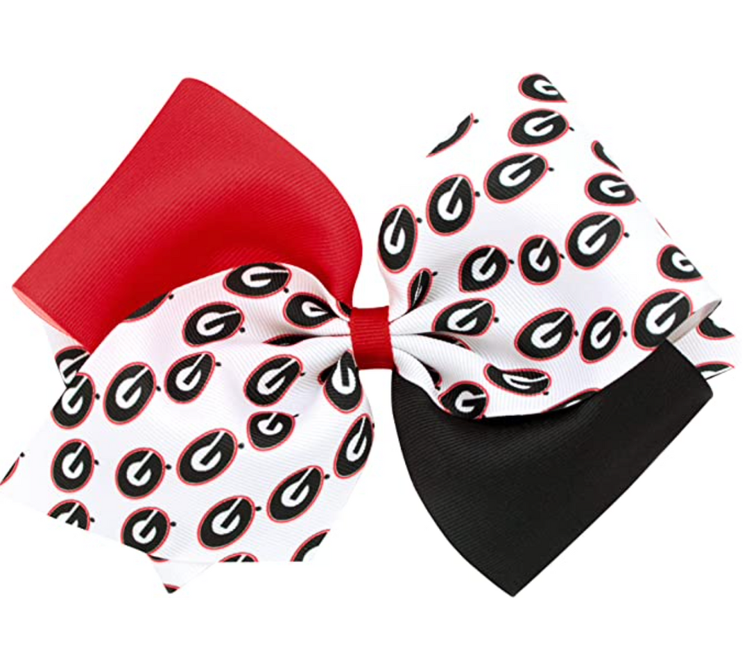 Small College Colorblock Bow, Two Sizes