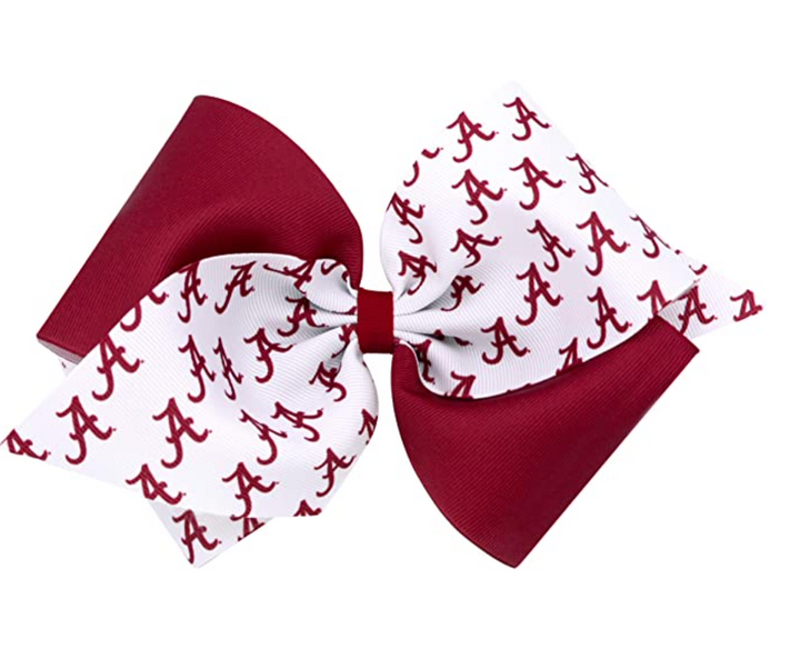 Small College Colorblock Bow, Two Sizes
