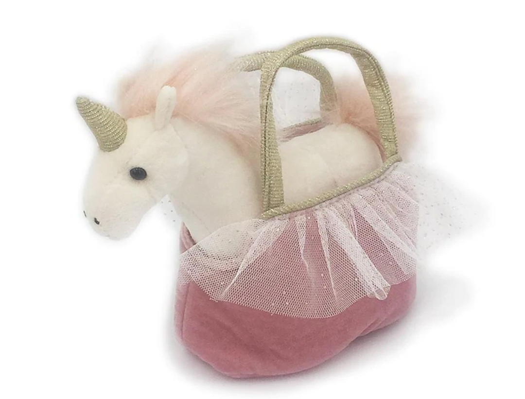 "Ophelia" Unicorn Plush Doll & Toy Purse