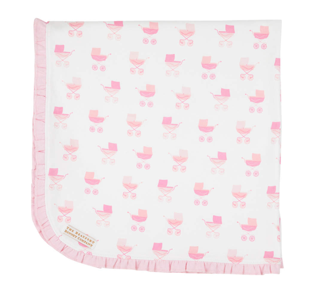Baby Buggy Blanket- Pram Parade(Pink)