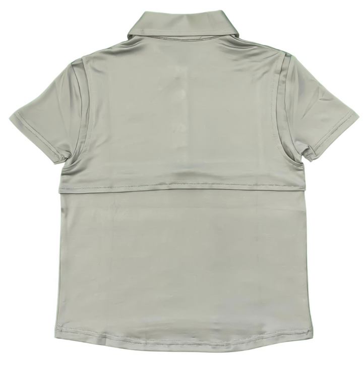 Offshore Performance Solid Polo- Grey