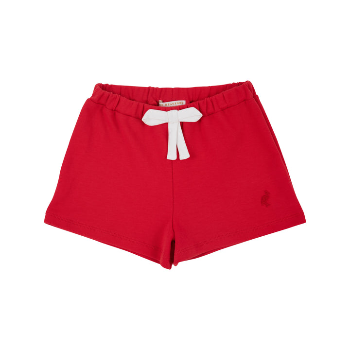 Shipley Shorts - Richmond Red with Bow & Stork