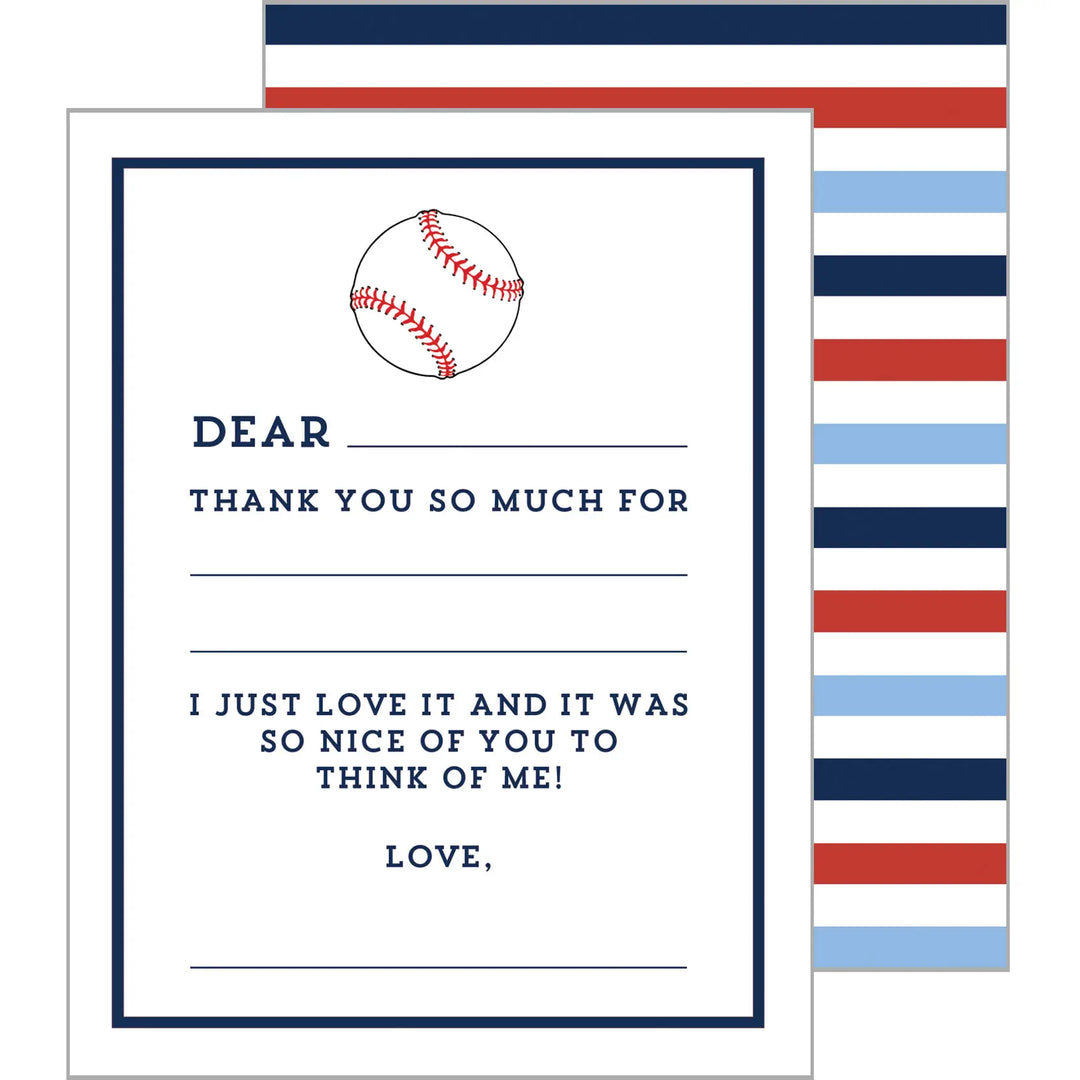 Baseball Fill In The Blank Notecards