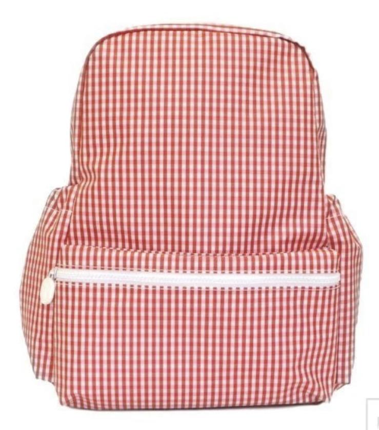 Backpacker Backpack, Gingham Red