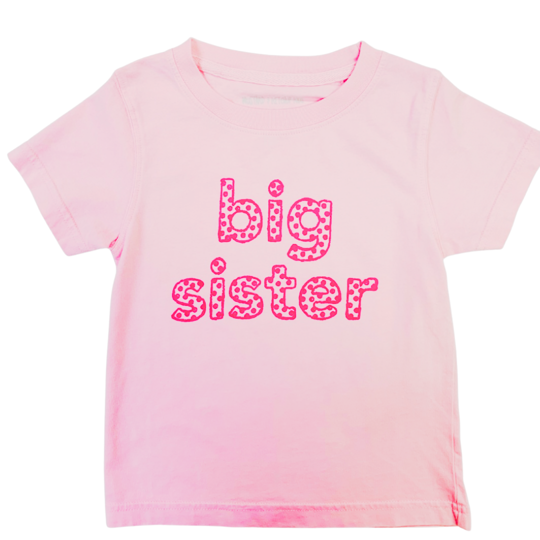 Pink/Pink Big Sister T-Shirt