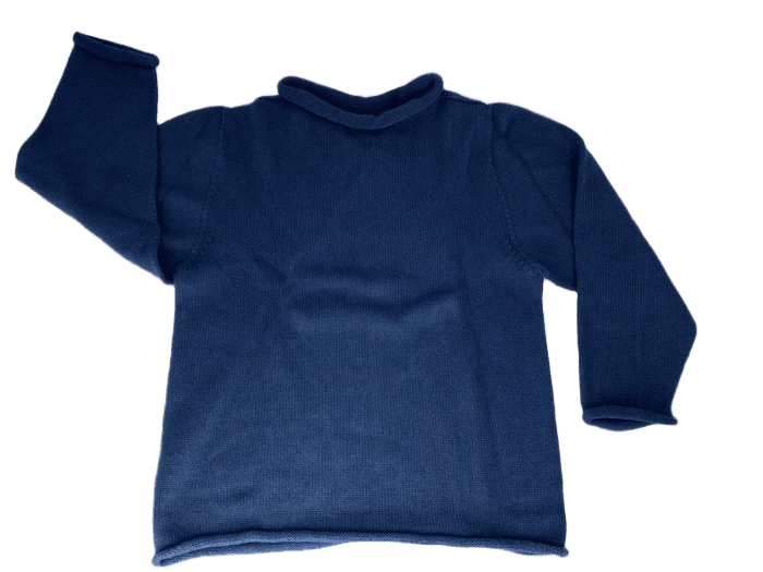 Jersey Rollneck Sweater - Navy